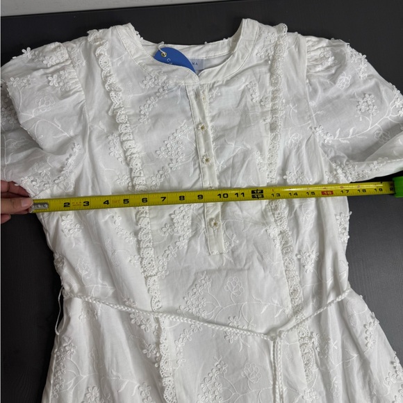 Cartolina Nantucket Allyson Dress In White NWT - Picture 10 of 13